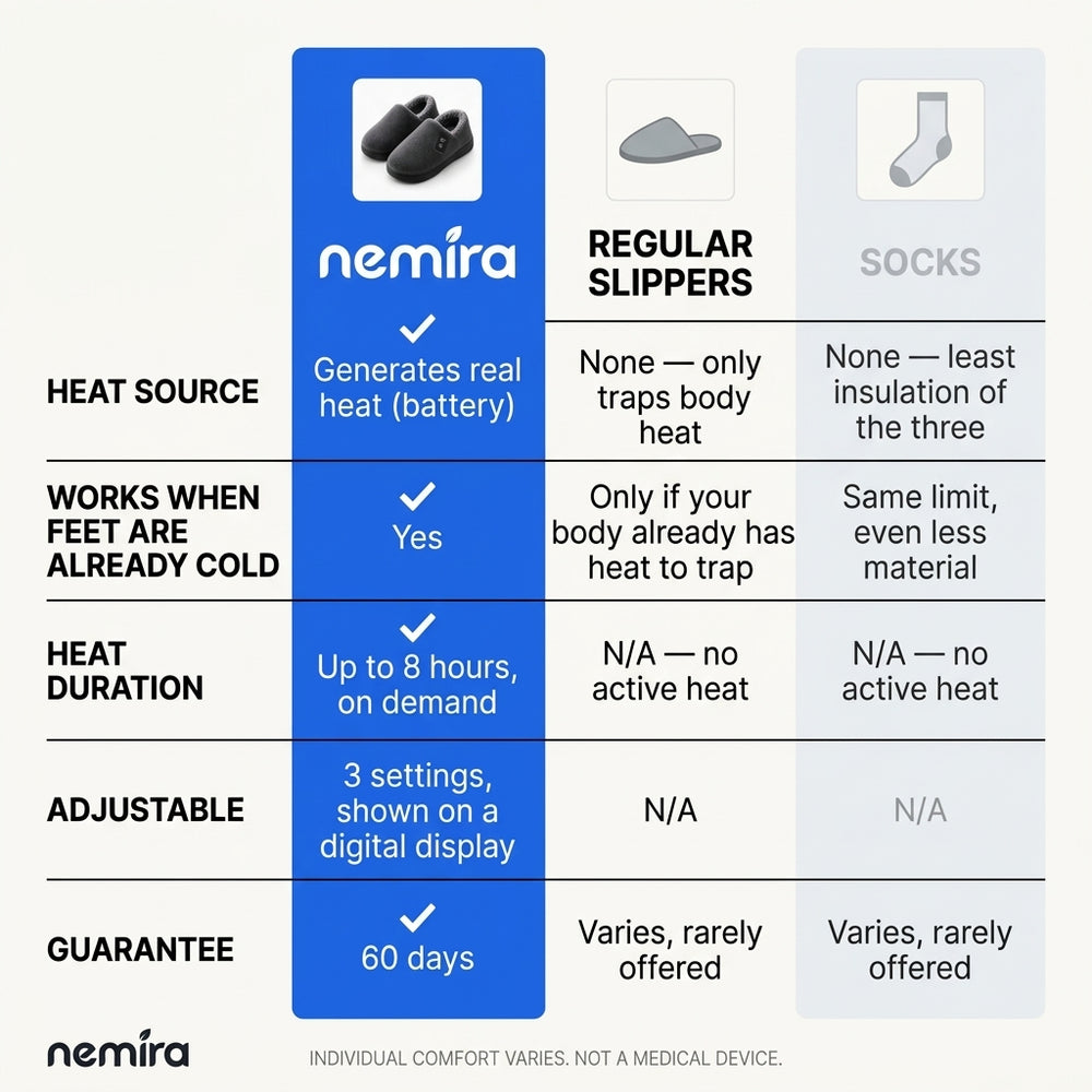 Nemira Rechargeable Heated Slippers