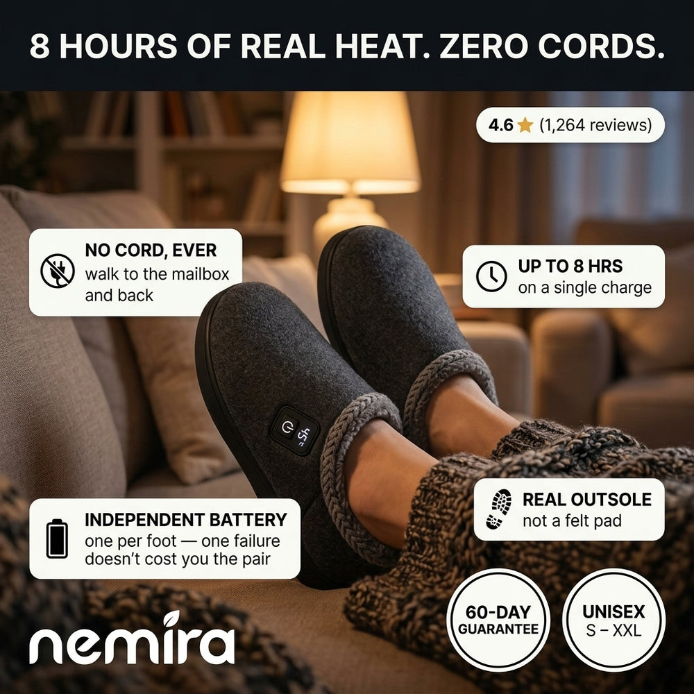 Nemira Rechargeable Heated Slippers